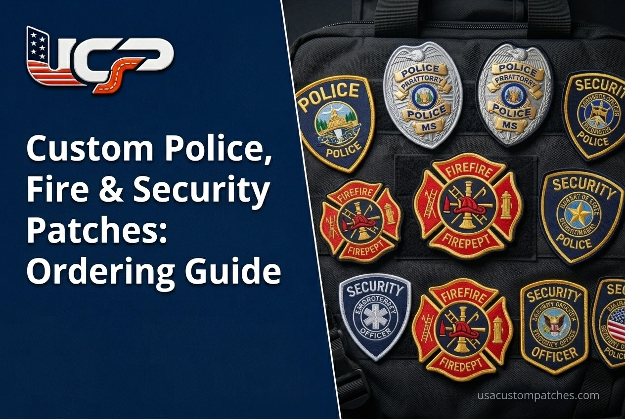 Custom Patches for Police, Fire, and Security Teams